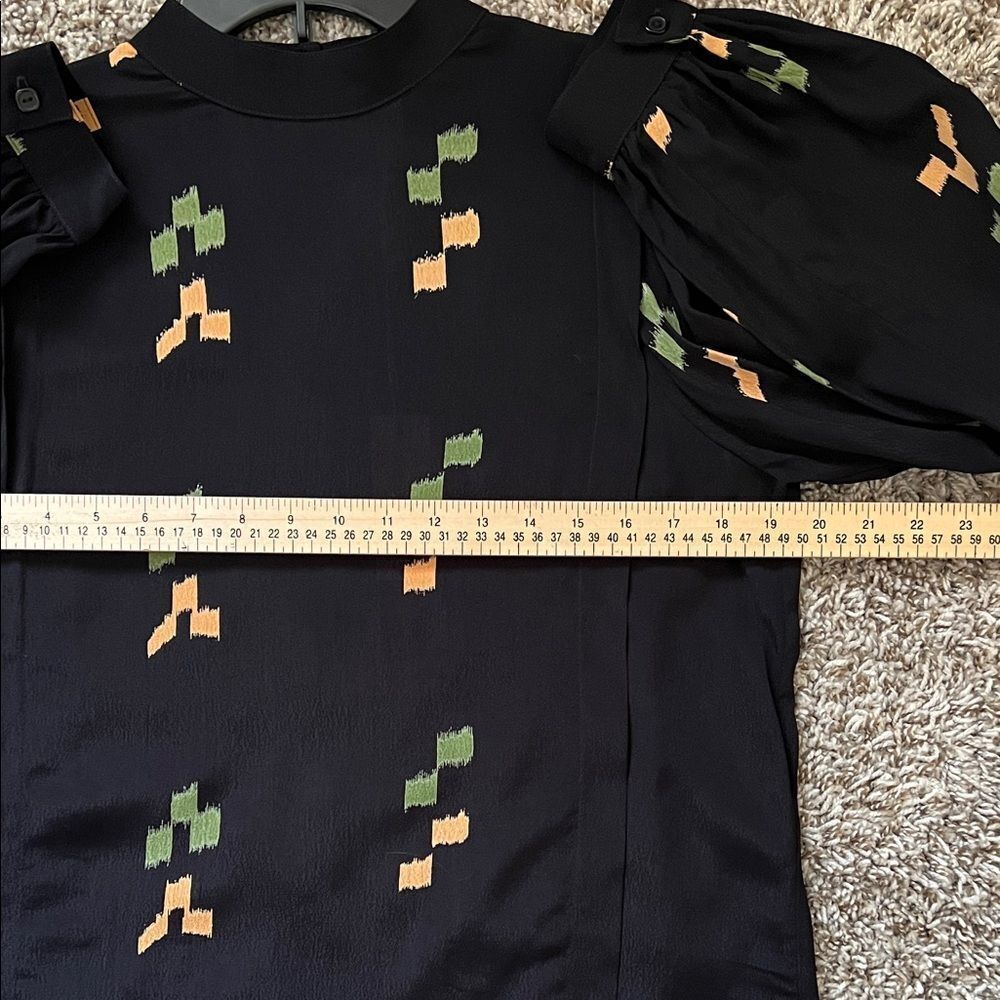 NWT Rachel Pally Rayon Silvia Top Black Long Sleeves in Size M - Picture 11 of 16